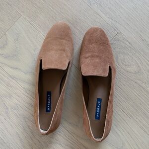 Margaux Tan Suede Loafers